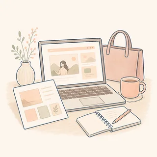 在宅ワークにつながる学習のイラスト